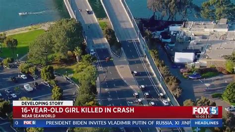 16-Year-Old Girl Dies In 3-Vehicle Crash Near SeaWorld - YouTube