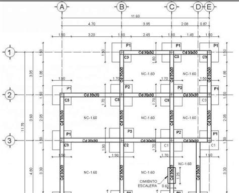 Cálculo de estructuras. Dimensionado, planta de cimentación y geometría.