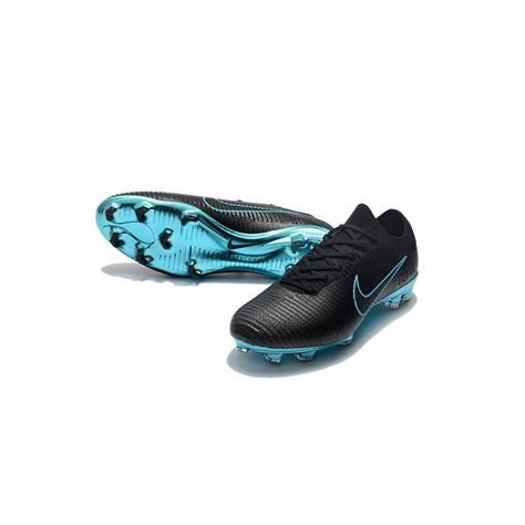 Nike Mercurial Vapor Flyknit Ultra FG ACC Mens Soccer Boots Black Blue