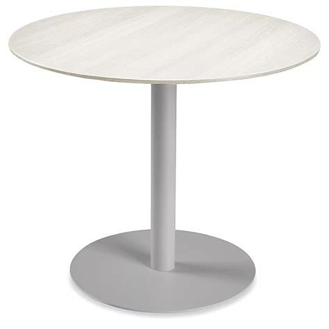 Deluxe Café Table - 36" Diameter, White Wood H-9175W - Uline