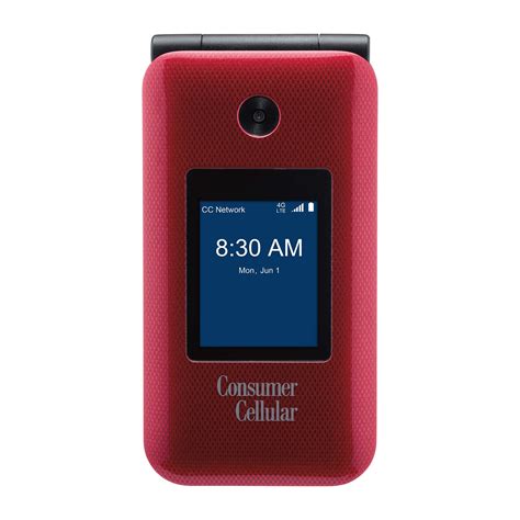 Consumer Cellular, Link II, 8GB, Red - Flip phone - Walmart.com