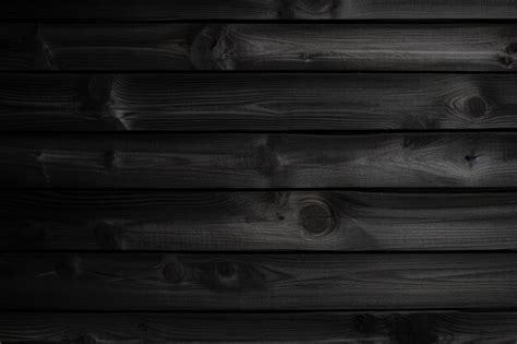 Premium AI Image | Black wood fence pattern and seamless background