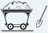 Mining Mine Clipart Items Coloring Coal Outlined Gold Illustration  sketch template