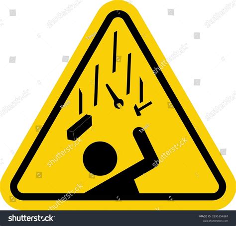 Falling Objects Danger Sign Falling Objects Stock Vector (Royalty Free) 2291654867 | Shutterstock