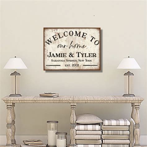 Welcome to Our Home Personalized Sign, Personalized Gifts, Personalized ...