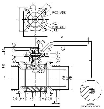 Socket Weld End Ball Valve | 3 PC SS Full Bore Ball Valves Socket Weld