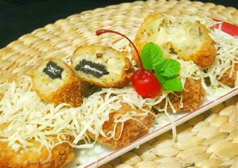 Resep Nugget pisang isi oreo dan keju melted oleh Lennylenny - Cookpad