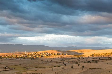 View into the Pontic Mountains with Wheat Fields Stock Image - Image of blue, landscape: 122338327