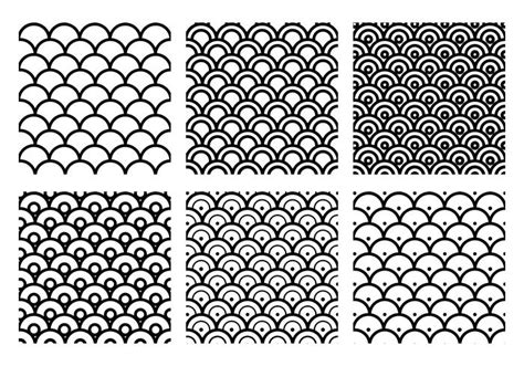 Fish Scale Pattern Vector 99657 Vector Art at Vecteezy