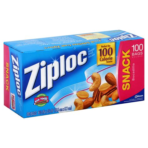 Ziploc Snack Bags, 100 bags