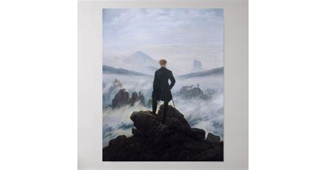 Wanderer Above the Sea of Fog (Friedrich 1818) Poster | Zazzle