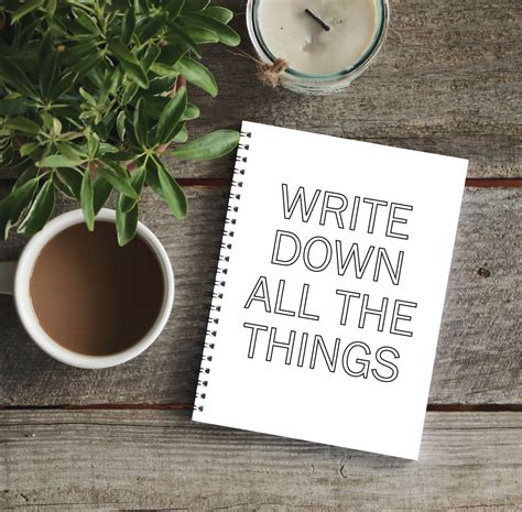 Write Down All the Things Notebook – The Anastasia Co.