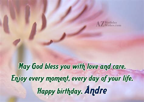 Happy Birthday Andre - AZBirthdayWishes.com