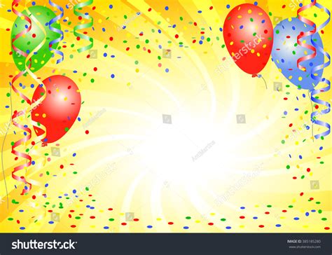 Vector Illustration Party Background Balloons Stock Vector (Royalty Free) 385185280 | Shutterstock