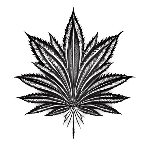 Psychedelic Pot Leaf Art · Creative Fabrica