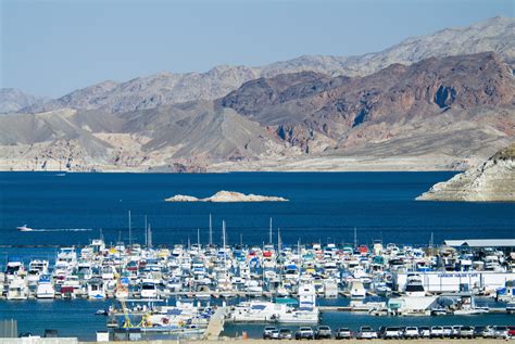 lake-mead-marina-and-mountains - Nevada Pictures - Nevada - HISTORY.com