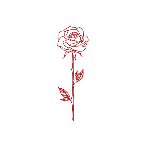 Tiny Rose Tattoo Drawing - Viraltattoo