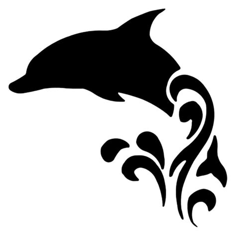 14.1cm*14.1cm Dolphin Waves Fashion Motorcycle Vinyl Decals Stickers ...