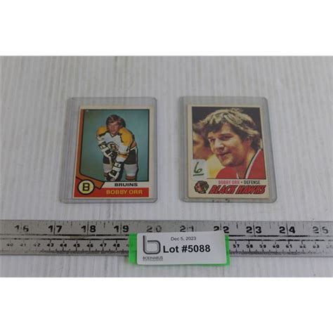 (2) 1970s Bobby Orr OPC Hockey Cards - Bodnarus Auctioneering