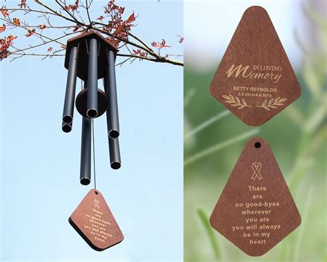 Personalized Memorial Wind Chimes Custom Bereavement Wind - Etsy