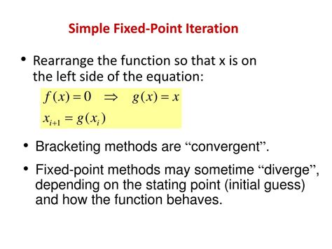 PPT - Simple Fixed-Point Iteration PowerPoint Presentation, free download - ID:6309555