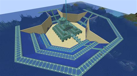 【ベストコレクション】 ocean monument base minecraft 243827-How to build a minecraft ocean monument ...