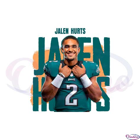 Jalen Hurts Philadelphia Football Png Sublimation Designs