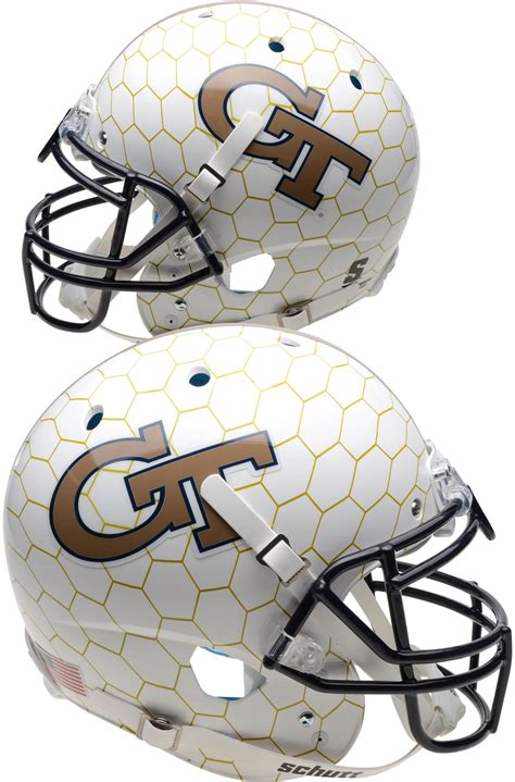 Fanatics Authentic - Georgia Tech Yellow Jackets Schutt Honeycomb Authentic Football Helmet ...