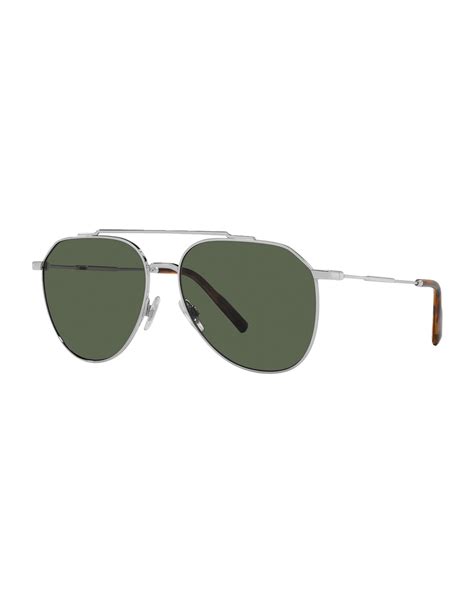 Ray-Ban Men's Round Metal Sunglasses, Green | Neiman Marcus