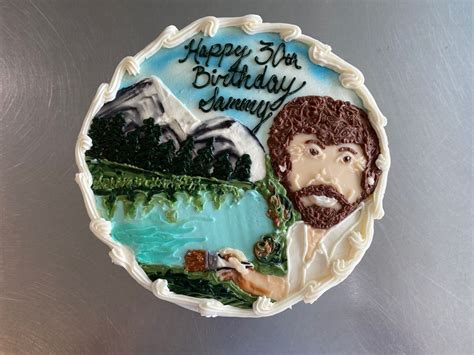 Bob Ross Cake