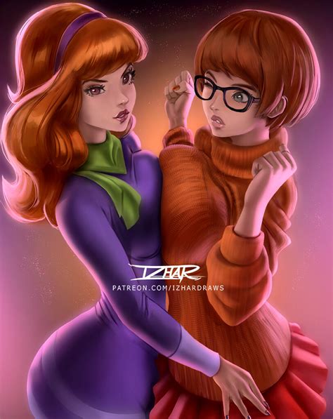 ArtStation - Daphne and Velma, Izhar Draws Daphne And Velma, Daphne Blake, Pinup, Velma Scooby ...