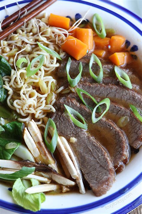 Spicy Beef Ramen made easy - Foxy Folksy