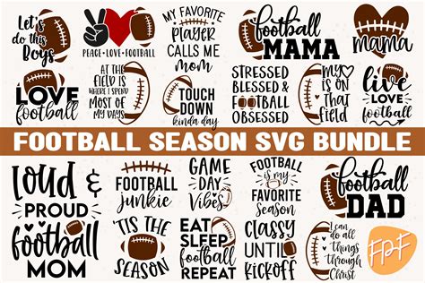 Embellishments Football Svg File Cricut Football Cut File Football Svg Printable Vector Clipart ...