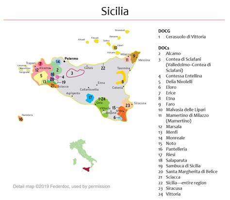 Sicily wine maps - miloincredible