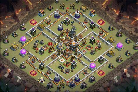 Updated TH11 War Base for Maximum Defense - 2024