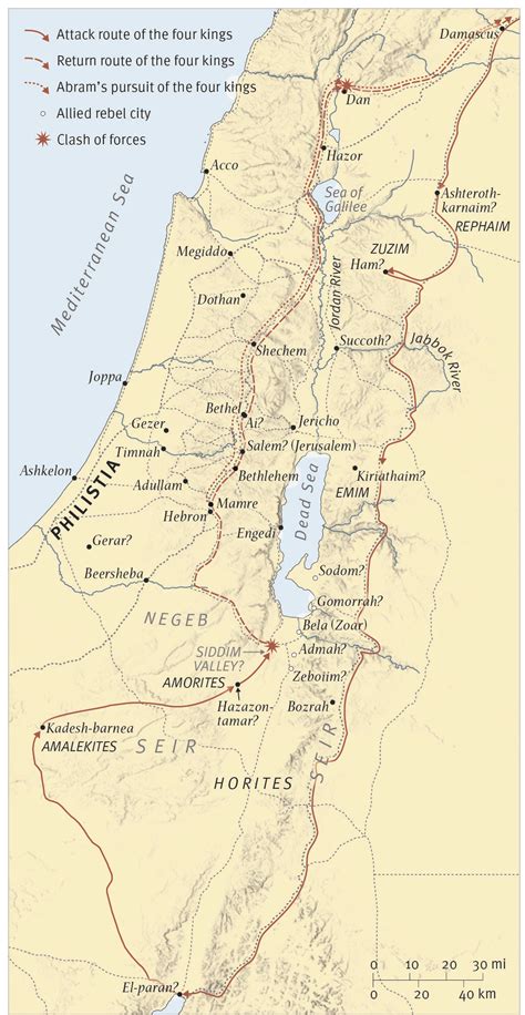 Abraham Bible Map