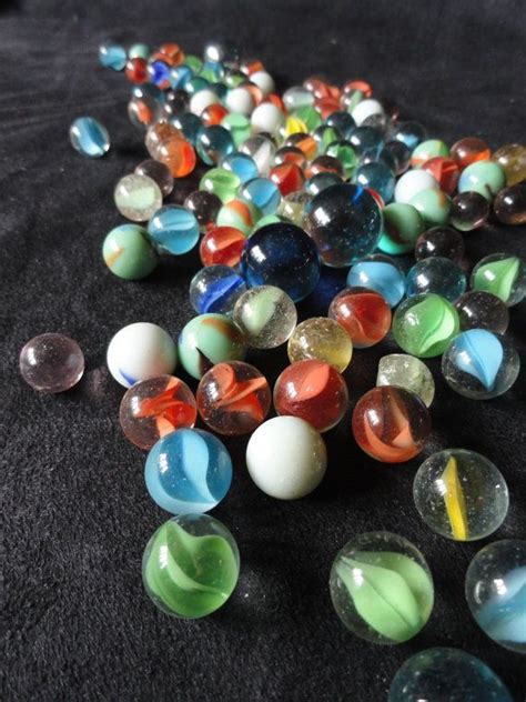 Vintage Glass Marble Variety of 100 plus 3 Large Glass Marbles | Etsy | Glass marbles, Marble, Glass