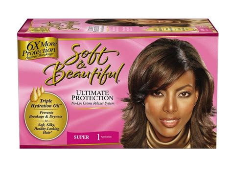 Soft and Beautiful No-Lye Creme Relaxer System, Ultimate Protection ...