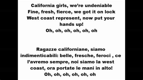 California Gurls - Katy Perry ft. Snoop Dogg / Lyrics e traduzione (ITA) - YouTube