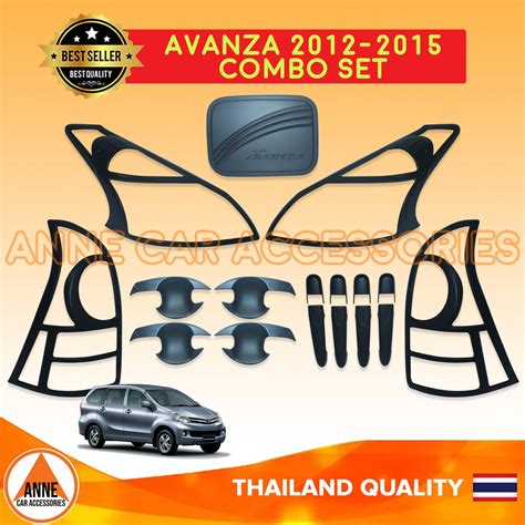 Toyota Avanza J G E Garnish Cover Set Chrome 2012 - 2018 Toyota Avanza Accessories Parts Combo ...