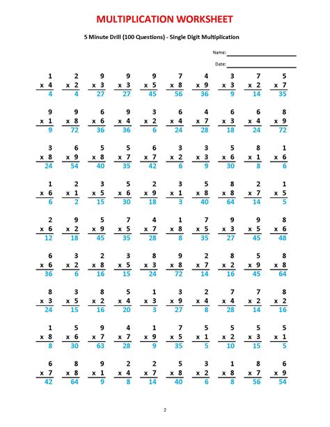 7th Grade Cross Multiplication Worksheets | Multiplication Worksheets