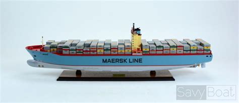 Emma Maersk Container Ship 40" - Handcrafted Wooden Model Boat