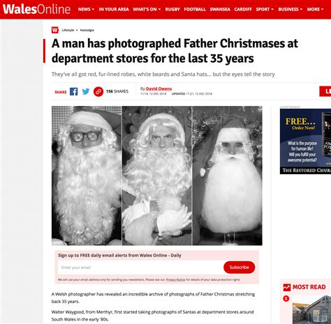 FAMILY OF SANTA CLAUS DOCUMENTARY Wales Online Feature – Walter Waygood