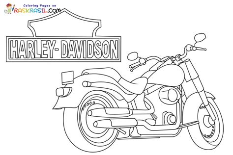 Harley Davidson Coloring Pages Printable for Free Download