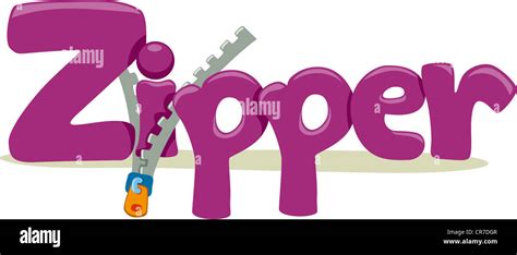 Cartoon illustration zipper clip art hi-res stock photography and images - Alamy