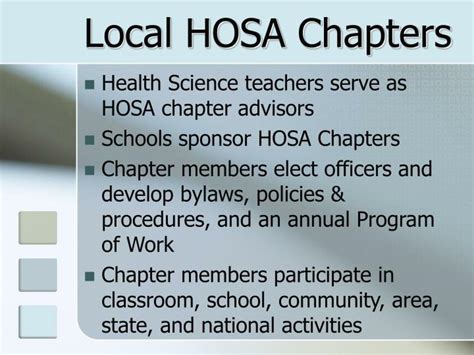 PPT - Local HOSA Chapters PowerPoint Presentation - ID:2945391