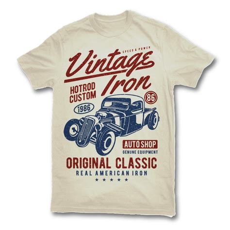 Vintage Iron | Vintage tshirt design, Tee shirt designs, Tshirt designs