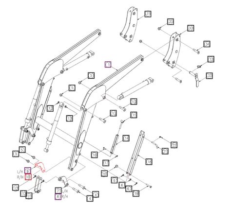 RH (INSIDE) BUCKET LINK FOR (MAHINDRA) FRONT-END LOADER (LTS1951340)