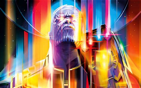 Download wallpapers Thanos, fan art, 2018 movie, superheroes, Avengers ...