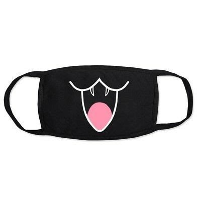 Anime Face Mask Kaomoji-Kun Emoticon Mouth-Muffle Cotton Anti-Dust Face ...